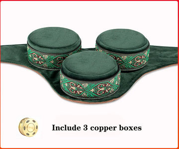 Skin-friendly Cotton Smokeless Moxibustion Bag Moxa Burner Copper Box Warm Acupuncture Heating Therapy Body Acupoint Massage