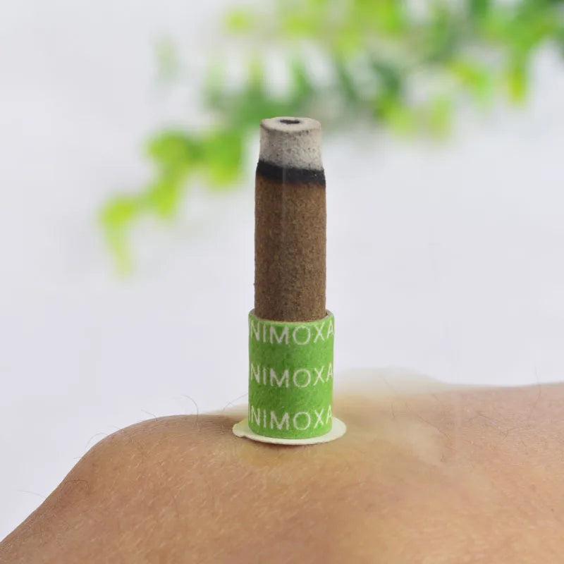 180Pcs Mini Moxibustion Sticker Moxa Stick Tube Mugwort Burner Heating Acupuntura Meridian Massage Therapy Health Care Warm Body