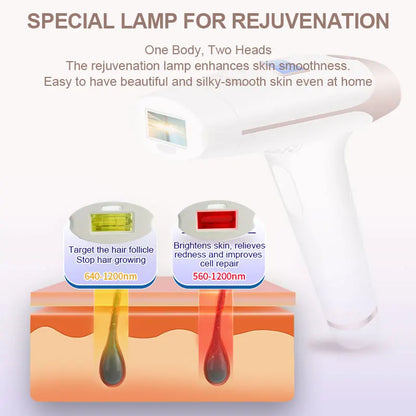 Lescolton 2in1 IPL Epilator Hair Removal LCD Display Machine T009i Laser Permanent Bikini Trimmer Electric Depilador a laser