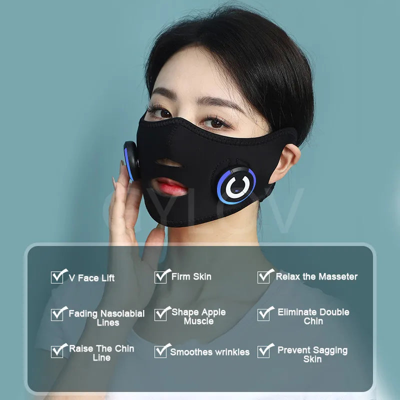 Face-lifting Device Facial Massager Mask Bandage Micro-current Skin Tighten Lifting Spa Face EMS Facial Care Beauty Instrument