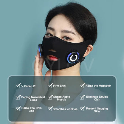 Face-lifting Device Facial Massager Mask Bandage Micro-current Skin Tighten Lifting Spa Face EMS Facial Care Beauty Instrument