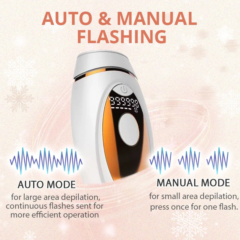 999900 Flashes IPL Epilator Laser Hair Removal LCD Display Painless Permanent Hair Remove Bikini Trimmer Portable Epilator