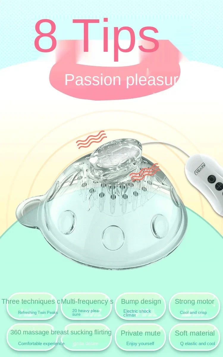 Electric shock female chest to stimulate breast breast massager massager