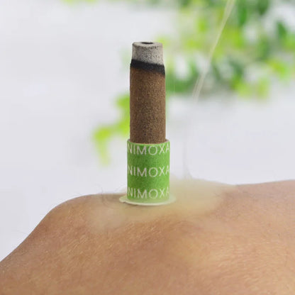 180Pcs Mini Moxibustion Sticker Moxa Stick Tube Mugwort Burner Heating Acupuntura Meridian Massage Therapy Health Care Warm Body