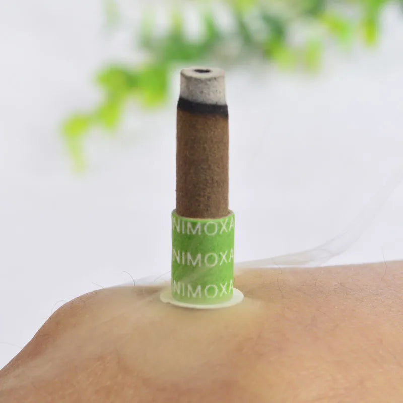 180Pcs Mini Moxibustion Sticker Moxa Stick Tube Mugwort Burner Heating Acupuntura Meridian Massage Therapy Health Care Warm Body