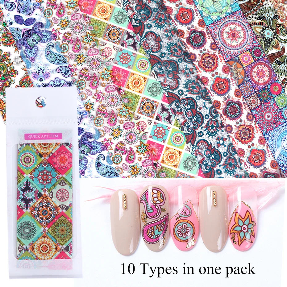 MSHARE Nail Transfer Foil Glue Gel Polish Nails Adhensive Transfering with Free foil Sticker