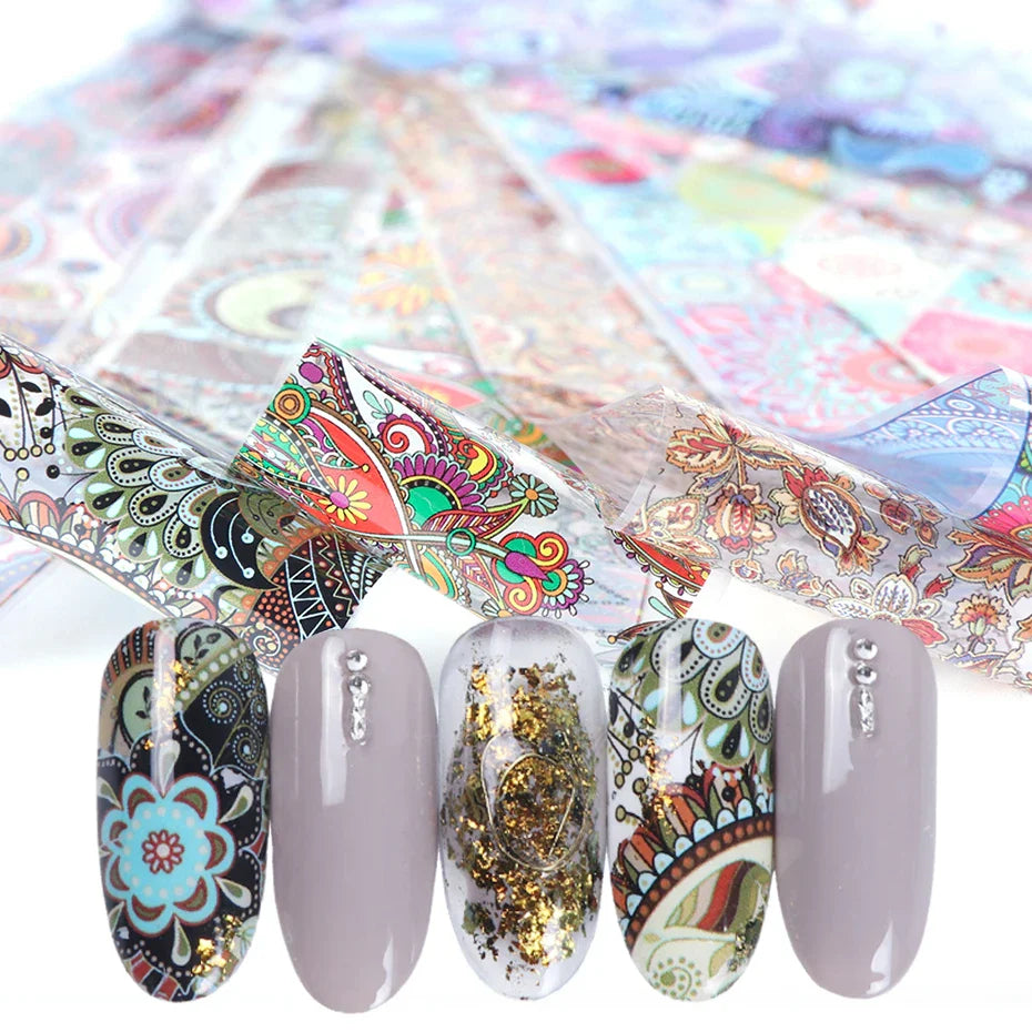 MSHARE Nail Transfer Foil Glue Gel Polish Nails Adhensive Transfering with Free foil Sticker