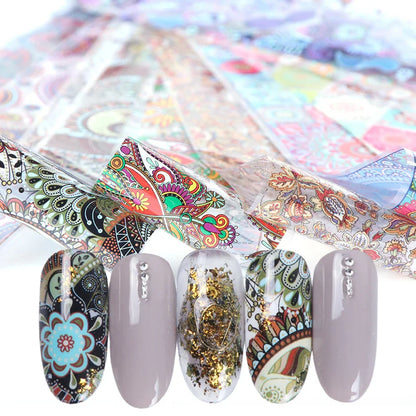 MSHARE Nail Transfer Foil Glue Gel Polish Nails Adhensive Transfering with Free foil Sticker
