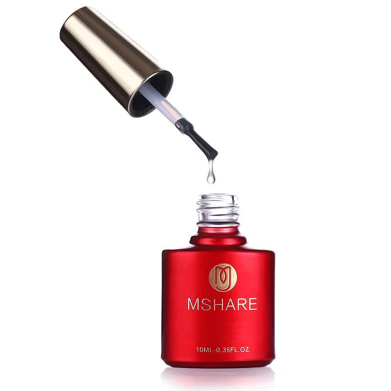 MSHARE Nail Transfer Foil Glue Gel Polish Nails Adhensive Transfering with Free foil Sticker