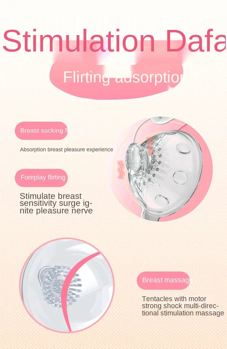 Electric shock female chest to stimulate breast breast massager massager