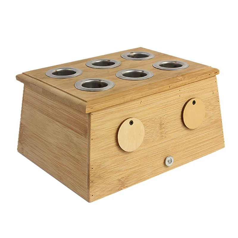 Wholesale  Moxibustion Bamboo Box Moxa Stick Holder Neck Arm Body Acupoint Massage Moxibuting Therapy Device Chinese Medical