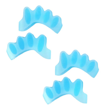4pcs=2pairs Child Silicone Gel Foot Finger Toe Separator Thumb Protector Bunion Adjuster Hallux Valgus Pedicure For Kid