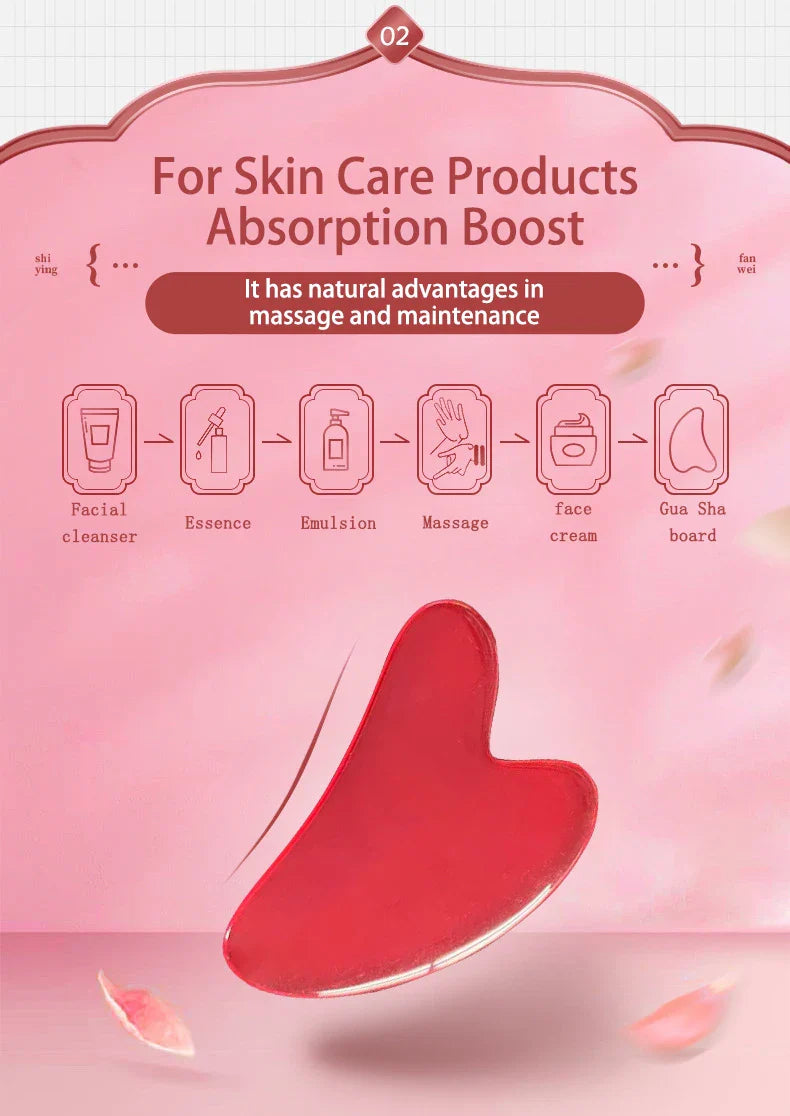 3pcs Set Resin Gua Sha Roller Massager for Face Body  Face Care Roller Facial Massager Beauty Health Massage Tool Not Jade Stone