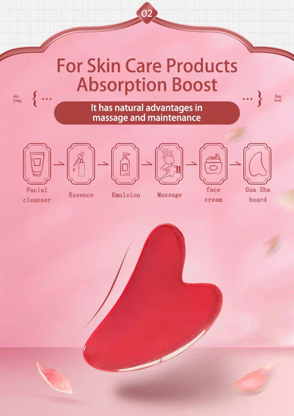 3pcs Set Resin Gua Sha Roller Massager for Face Body  Face Care Roller Facial Massager Beauty Health Massage Tool Not Jade Stone