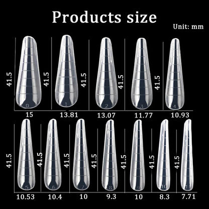 Poly Nail Gel Dual Forms Quick Building Extension Mold  Plastic Curve False Tips UV Builder Nail Art Tool