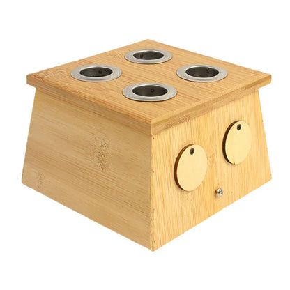 Wholesale  Moxibustion Bamboo Box Moxa Stick Holder Neck Arm Body Acupoint Massage Moxibuting Therapy Device Chinese Medical