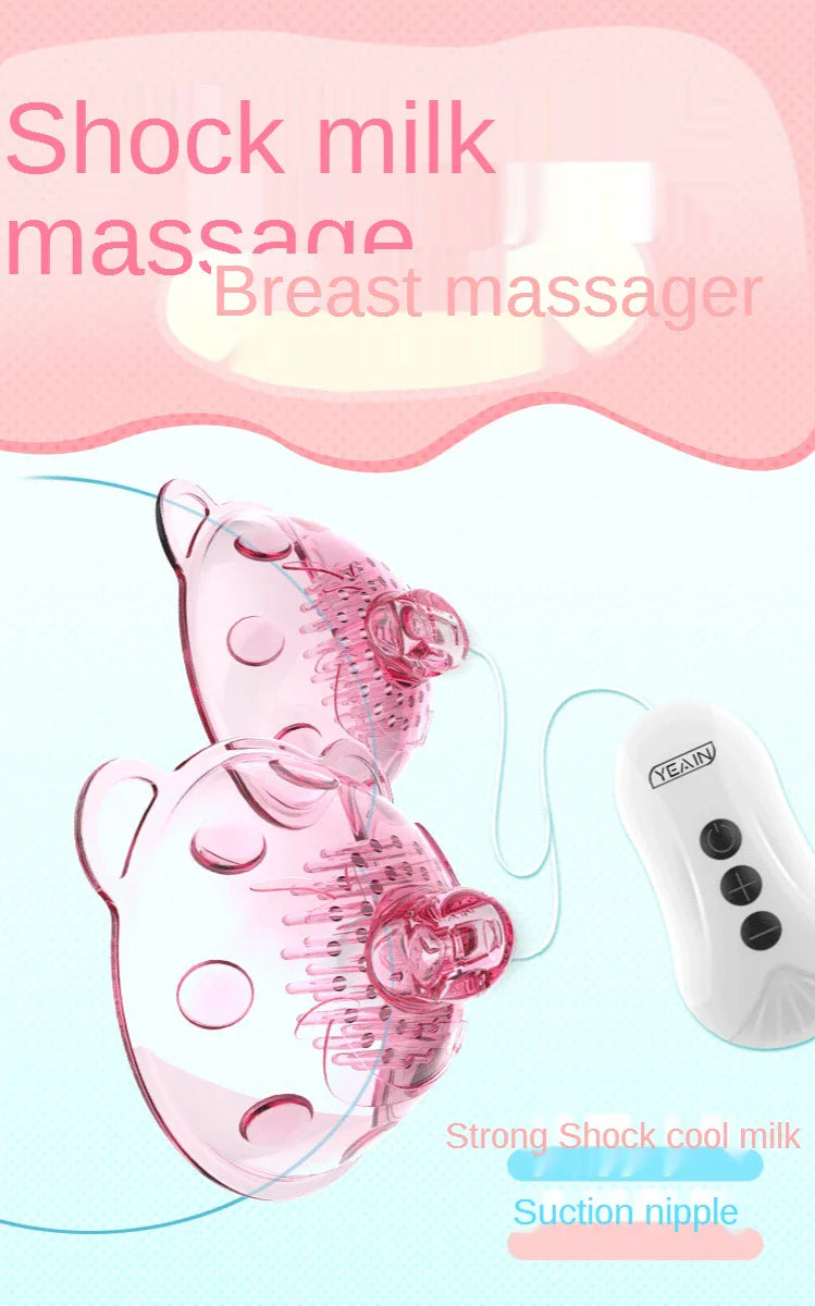 Electric shock female chest to stimulate breast breast massager massager