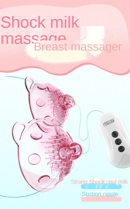 Electric shock female chest to stimulate breast breast massager massager