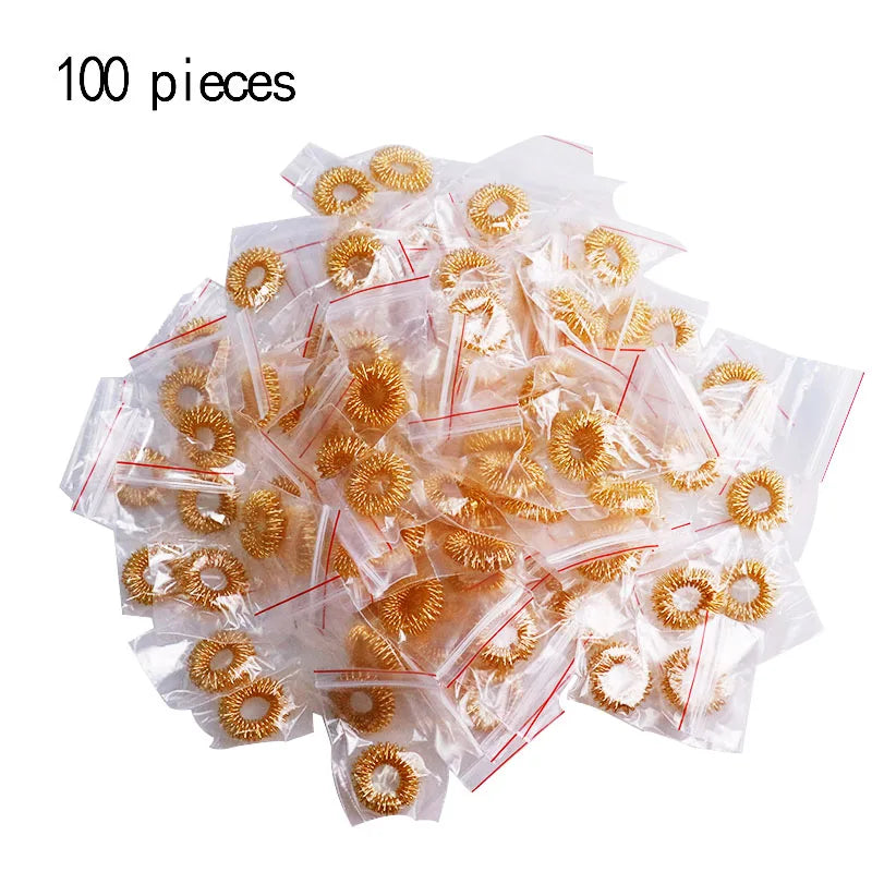 100pcs Finger Massage Ring Acupuncture Acupressure Health Care Body Fatigue Pain Stress Relief Help Sleep Tools Chinese Medicine