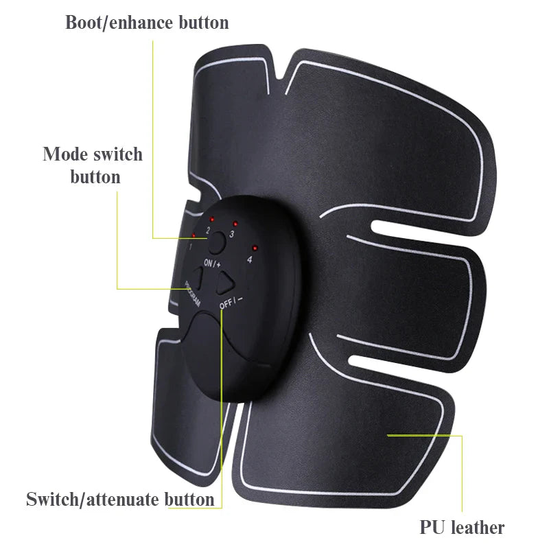 Electronic Abdominal Arm EMS Muscle Stimulator Body Slimming Hip Shaper Trainer Vibrating Massager Fitness Exercise Machine