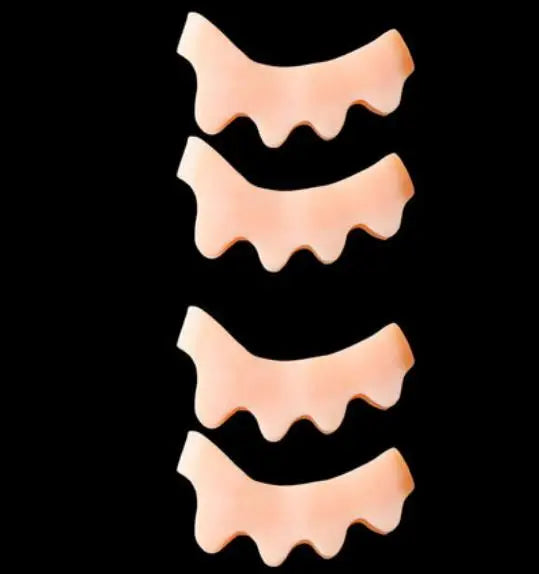 4pcs=2pairs Child Silicone Gel Foot Finger Toe Separator Thumb Protector Bunion Adjuster Hallux Valgus Pedicure For Kid