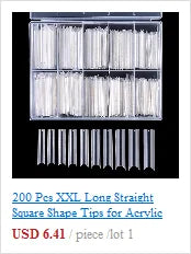 XXL Long Straight Square Shape Tips for Acrylic False Nail with Box Extra Long XL C Curve Tips Half Cover Nail Tip Manicure Tool