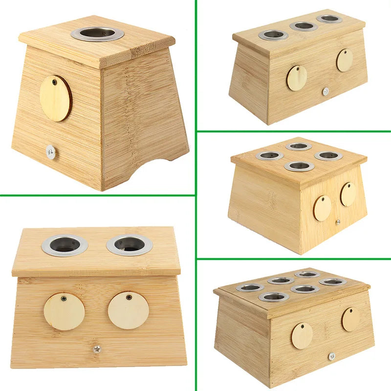 Wholesale  Moxibustion Bamboo Box Moxa Stick Holder Neck Arm Body Acupoint Massage Moxibuting Therapy Device Chinese Medical