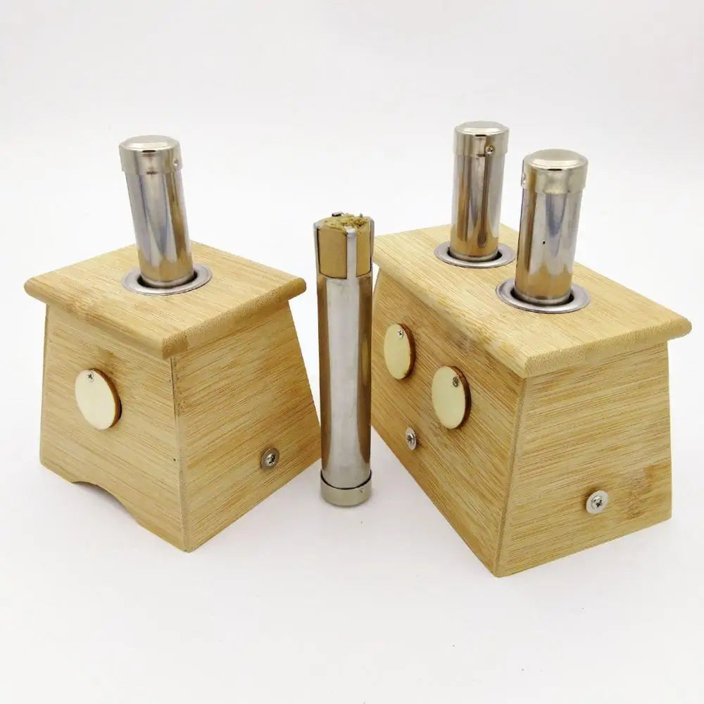 Wholesale  Moxibustion Bamboo Box Moxa Stick Holder Neck Arm Body Acupoint Massage Moxibuting Therapy Device Chinese Medical