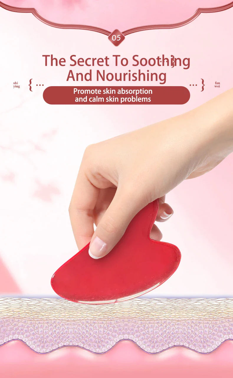 3pcs Set Resin Gua Sha Roller Massager for Face Body  Face Care Roller Facial Massager Beauty Health Massage Tool Not Jade Stone