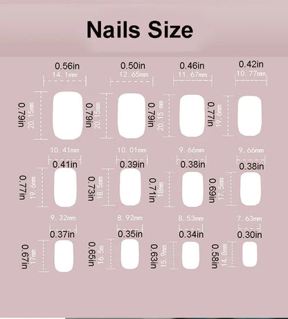 24pcs/set cat eyes fake nails for women girls red brown green blue grey sparkling short tips faux ongles press on false nail