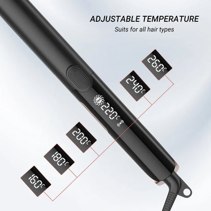 Electric Clamp Billion Level Negative Ion High Temperature Straightener with Vibration for Hair Styling Straighten Curling Iron