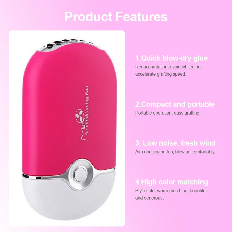 USB Mini Eyelashes Fan Grafting Eyelash Tool Lash Glue Quick-drying Eye Lash Extension Dedicated Dryer Blower Makeup Accessories