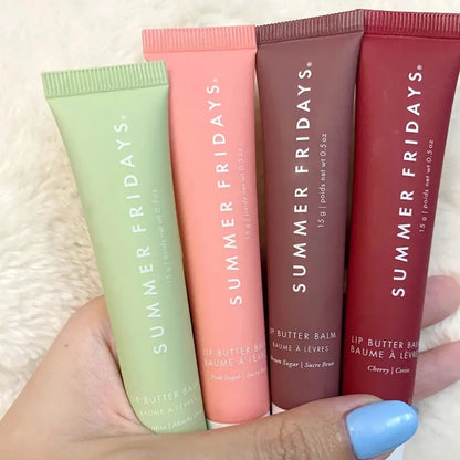 Summer Fridays Lip Balm Moisturizing Mirror Lip Gloss Lip Vanilla Pink Sugar Coffee Cake Smell Lipstick Transparent Oil Makeup