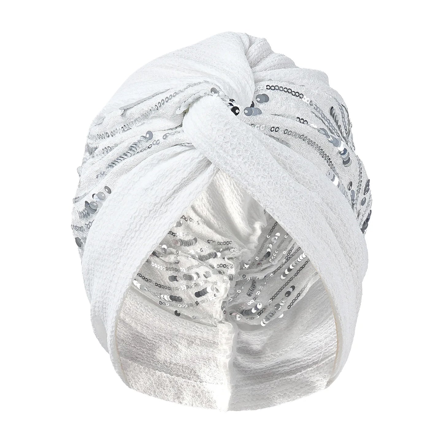 Bonnet For Women Cap Turban Folded Bud Exquisite Headscarf Casual Comfortable Fashion Versatile Warm Cross Hat Edge Wrinkle Lace