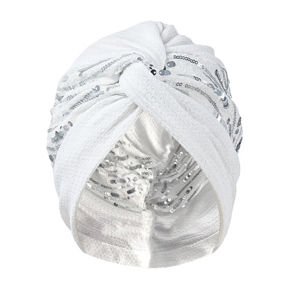 Bonnet For Women Cap Turban Folded Bud Exquisite Headscarf Casual Comfortable Fashion Versatile Warm Cross Hat Edge Wrinkle Lace