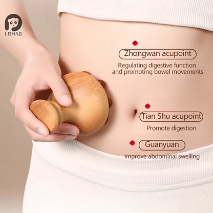 ●★☆ 1Pc Wooden Mushroom Massager Wood Therapy Massage Tool For Relief Muscle Full Body Massage Relax
