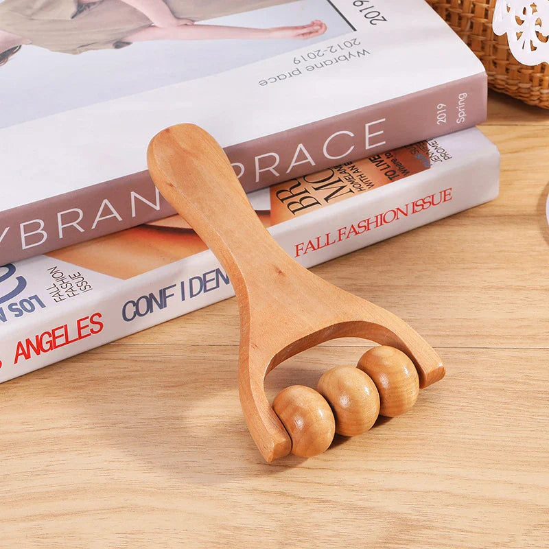 Wooden Massage Roller Portable Massage Tools For Face Neck Muscle Relax Head Foot Massager Stick Body Relaxation Beauty Health