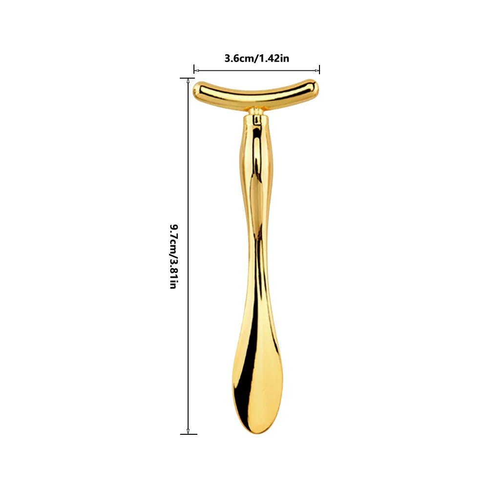 2in1 Mini Eye Massage Stick Face Lifting Massage Anti Cream Eye Pouch Dark Circles Spoon Applicator Facial Mixing Scoop Tool