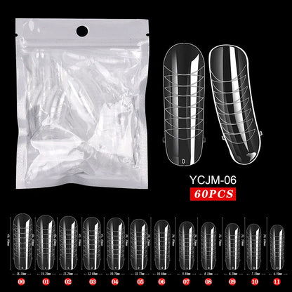 Extension False Nails Art Tips Acrylic Fake Finger Gel Polish Mold Sculpted Full Cover Press on Nails Manicures Accessories Tool