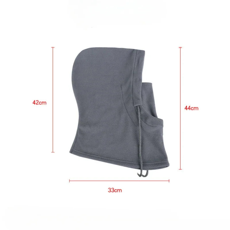 Warm Fleece Balaclava for Men Women Winter Face Mask Neck Warmer Hooded Cap Windproof Thermal Head Cover Beanies Bandana