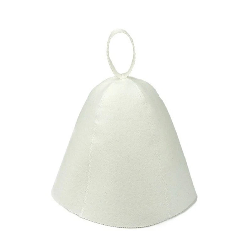 Thicken Wool Felt Shower Cap Hair Turban Quickly Towel Drying Hats Felt Sauna Hat Men Dry Sauna Cap for Man XYM005