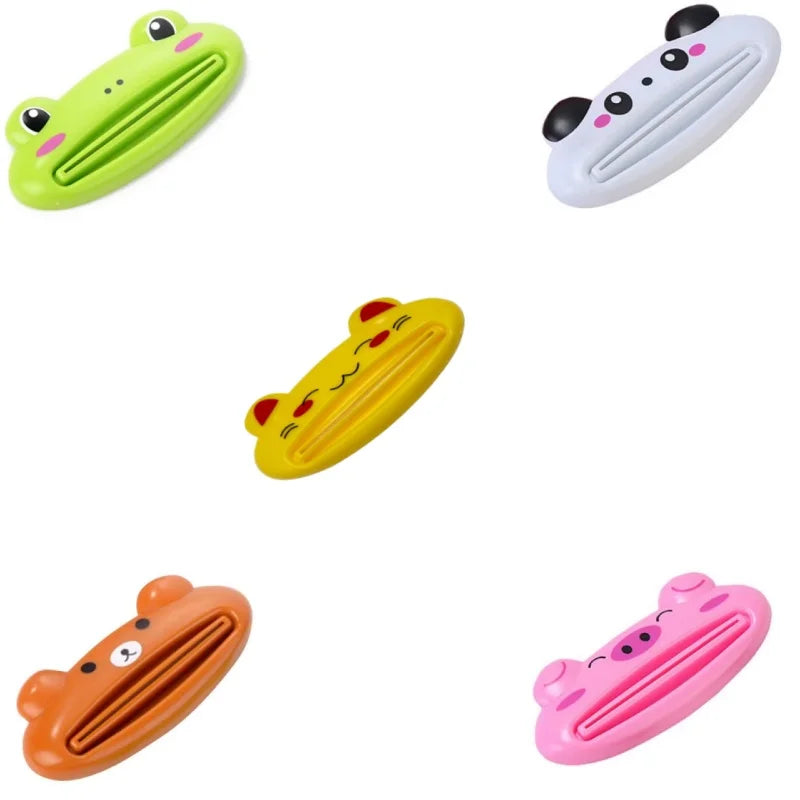 1pcs Cute Animal Multifunction Squeezer Toothpaste Squeezer Home Commodity Bathroom Tube Cartoon Toothpaste Dispenser