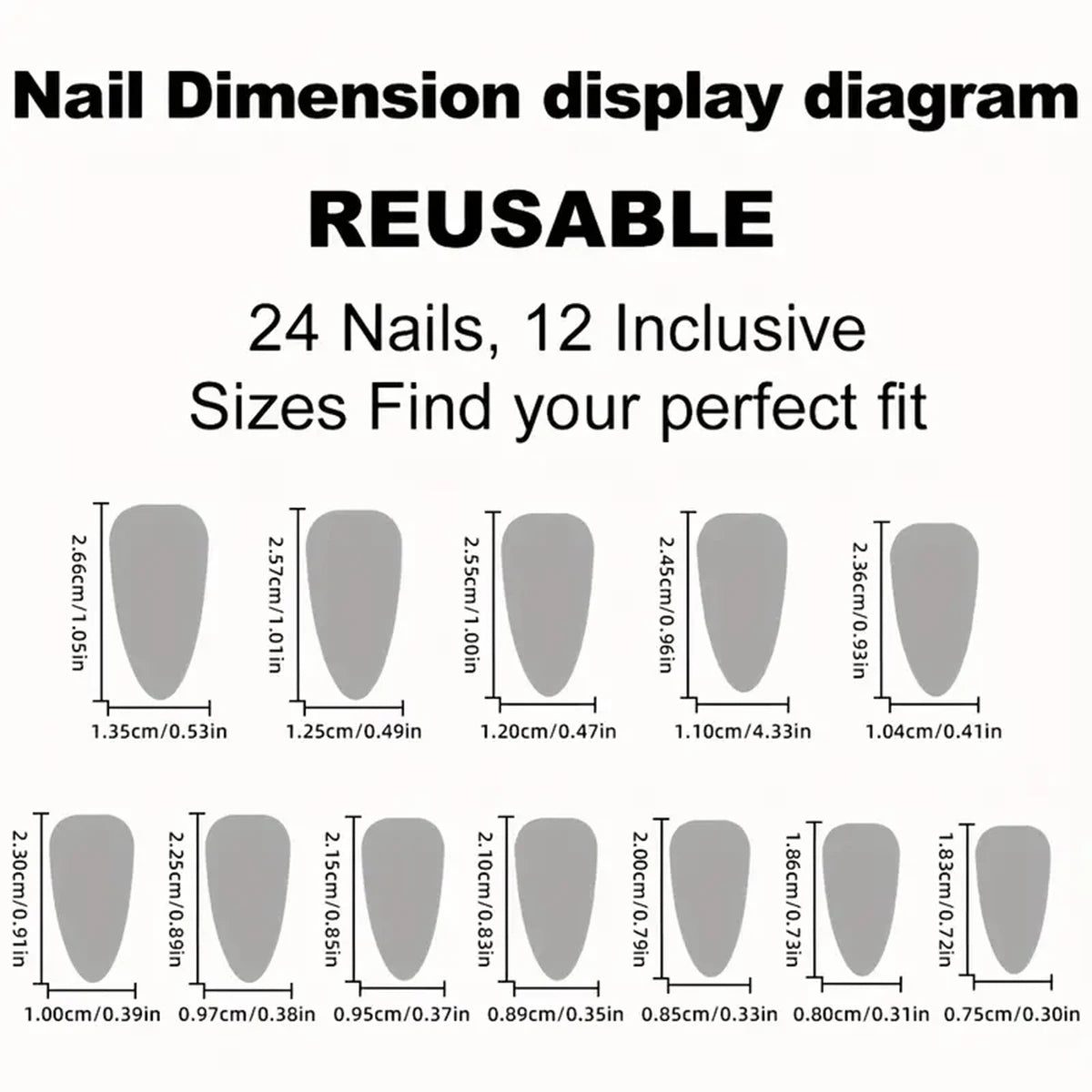 24pcs medium length almond shaped minimalist black sweet and cool girl nail clips&1 rubbing strip&1 jelly gel