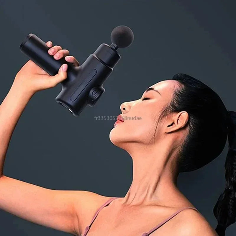Electric Massage Gun Deep Tissue Facial Massgaer 8 Heads Arms Back Leg Muscle Relaxing for Body Back Arm Sport Fitness