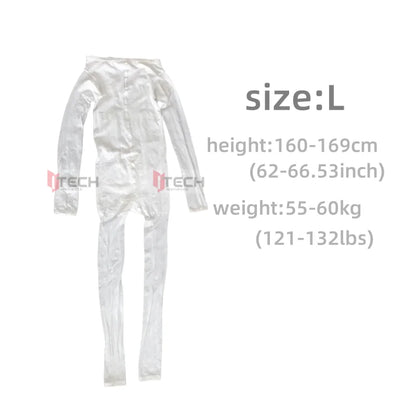 10pcs white bodysuit body suit massage suits disposable vacuum massages costumes for vacuum body massage machine