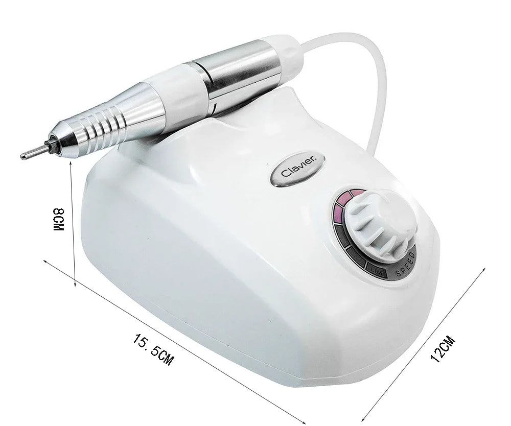 Electric Manicure Mill Cutter 65W Nail Drill Machine Professional Nail Art Tool 35000 RPM Pedicure Grinding Apparatus 208