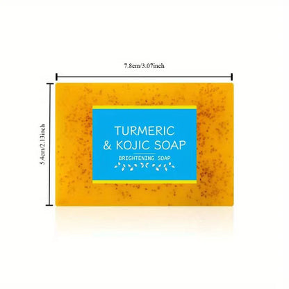 Turmeric acid soap, three-in-one handmade essential oil soap, gentle cleansing and makeup removal, bathing the whole body