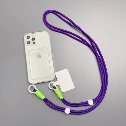 Crossbody Necklace Cord Lanyard Transparent Case For iPhone 11 12 13 14 15 Pro Max 6 7 8 Plus X XR XS Max Strap Hang Rope Cover