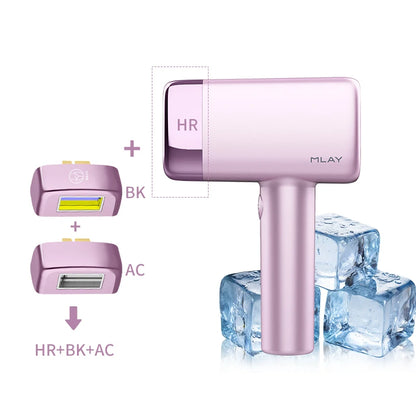 MLAY T14 Ice Cooling Hair Removal Device Bikini Facial Hair Laser Epilator with Replaceable Lens Women's Epilators Painless