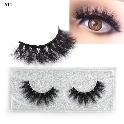 LEHUAMAO 3D Mink Eyelash Fluffy Cross Thick Natural Fake Eyelashes Lashes Dramatic Makeup Eye Lashes Handmade False Eyelash